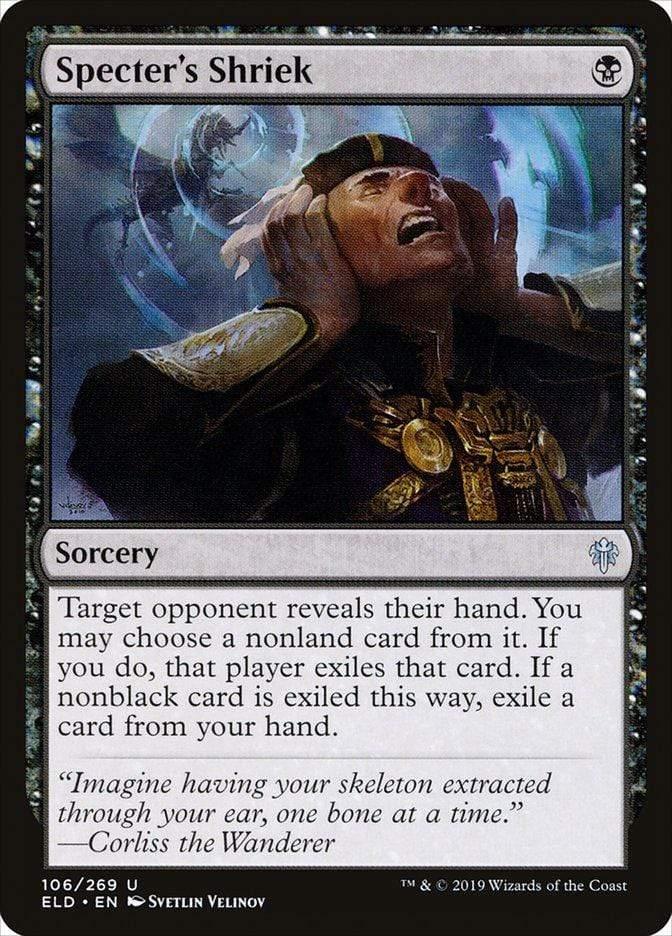 Magic: The Gathering MTG Single Specter's Shriek [Throne of Eldraine]