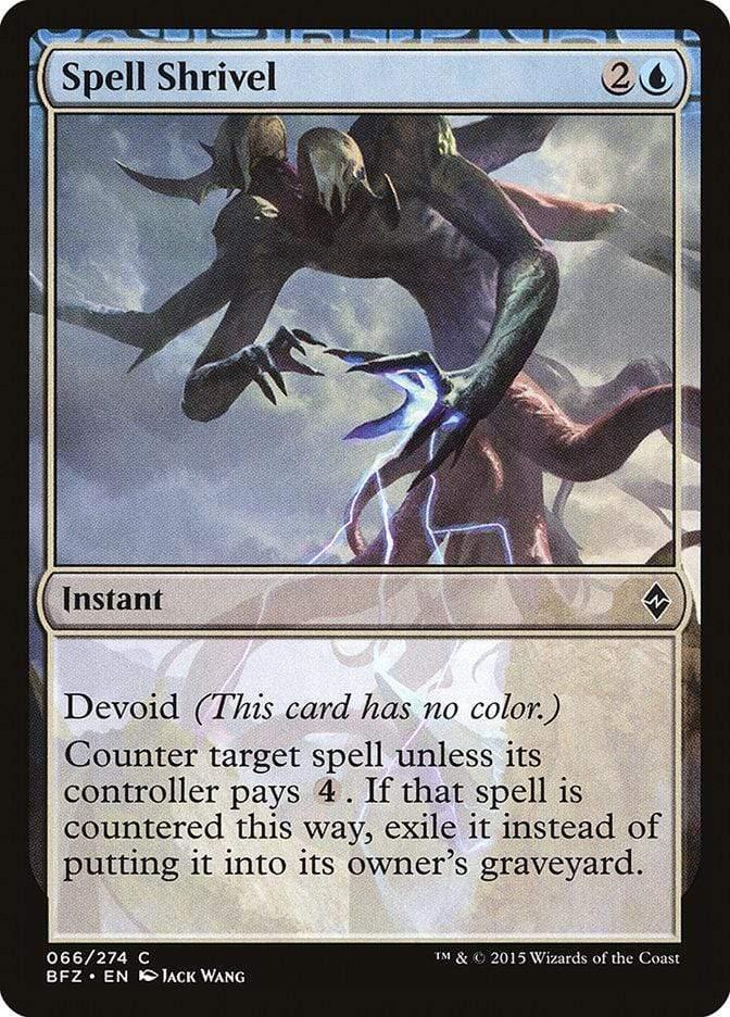 Magic: The Gathering MTG Single Spell Shrivel [Battle for Zendikar]