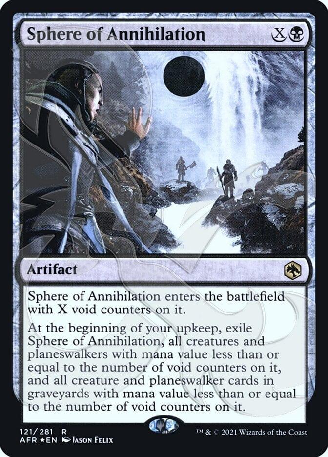 Magic: The Gathering MTG Single Sphere of Annihilation (Ampersand Promo) [Dungeons & Dragons: Adventures in the Forgotten Realms Promos]