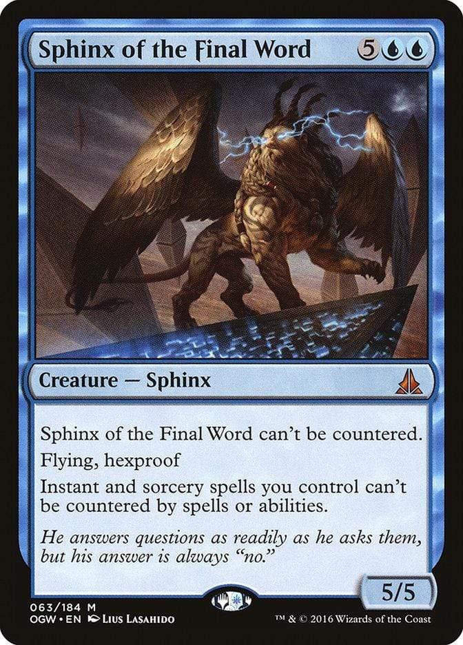 Magic: The Gathering MTG Single Sphinx of the Final Word [Oath of the Gatewatch]