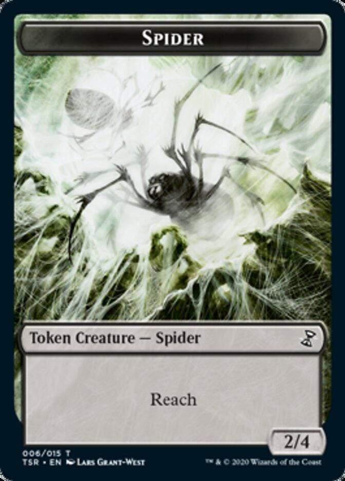 Magic: The Gathering MTG Single Spider Token [Time Spiral Remastered Tokens]