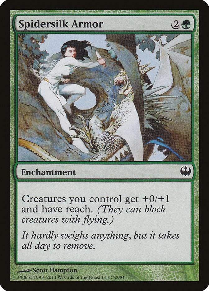 Magic: The Gathering MTG Single Spidersilk Armor [Duel Decks: Knights vs. Dragons]