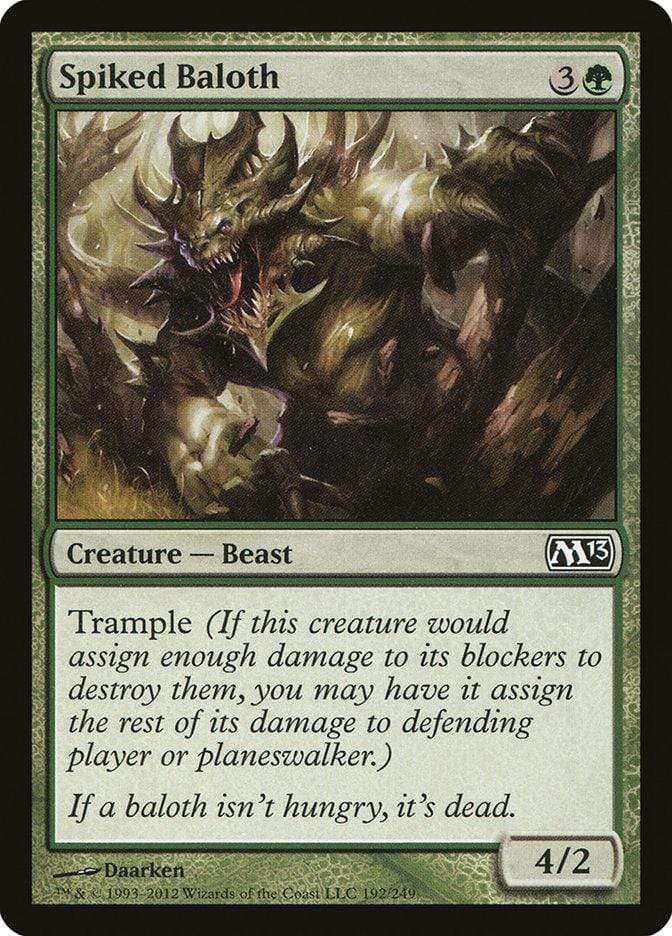 Magic: The Gathering MTG Single Spiked Baloth [Magic 2013]
