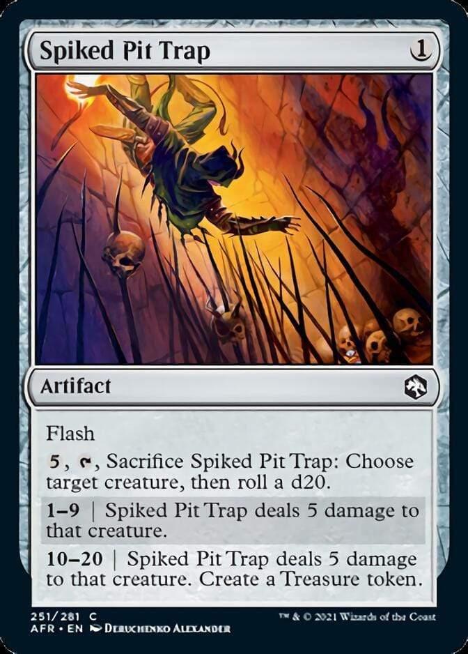 Magic: The Gathering MTG Single Spiked Pit Trap [Dungeons & Dragons: Adventures in the Forgotten Realms]