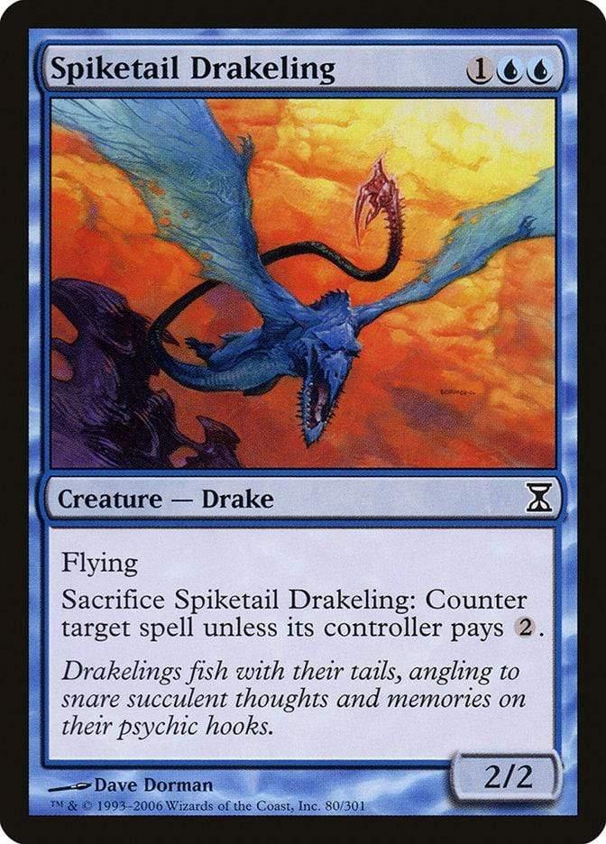 Magic: The Gathering MTG Single Spiketail Drakeling [Time Spiral]