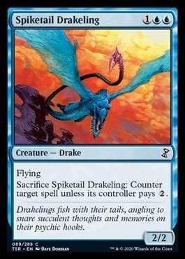 Magic: The Gathering MTG Single Spiketail Drakeling [Time Spiral Remastered]