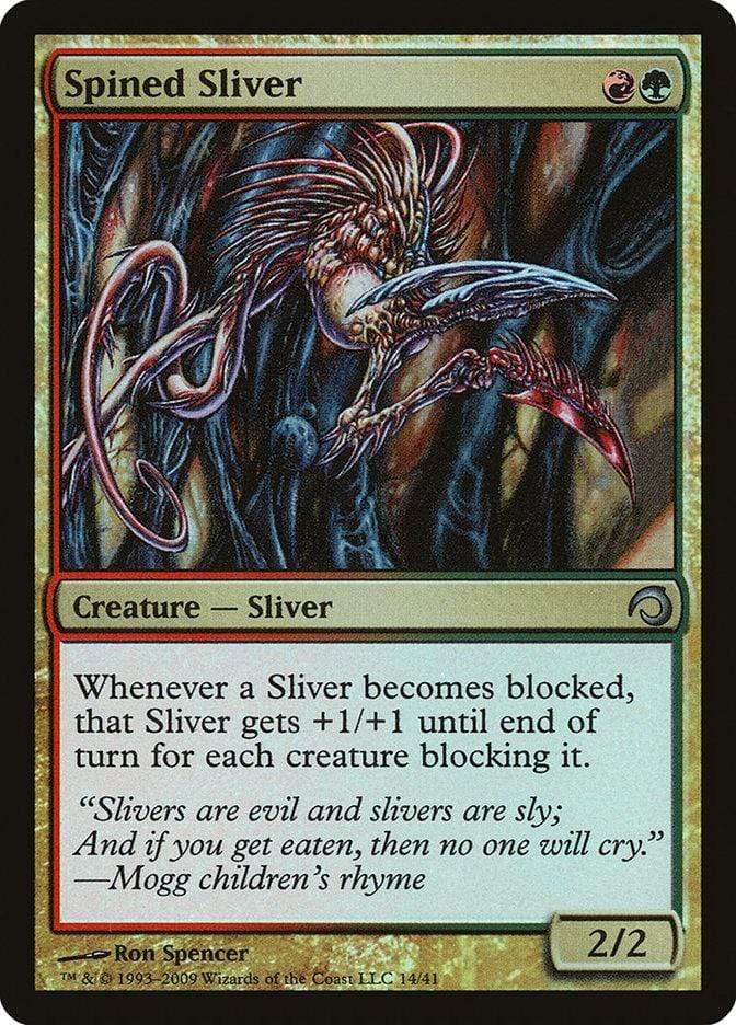 Magic: The Gathering MTG Single Spined Sliver [Premium Deck Series: Slivers]