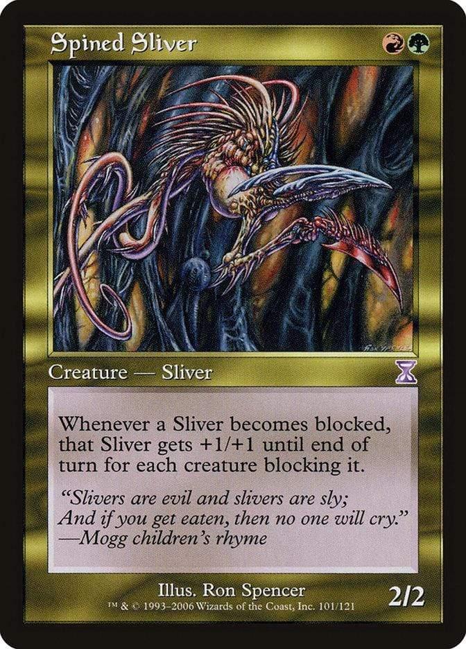Magic: The Gathering MTG Single Spined Sliver [Time Spiral Timeshifted]