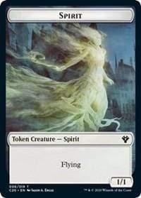 Magic: The Gathering MTG Single Spirit // Insect (013) Double-sided Token [Commander 2020]