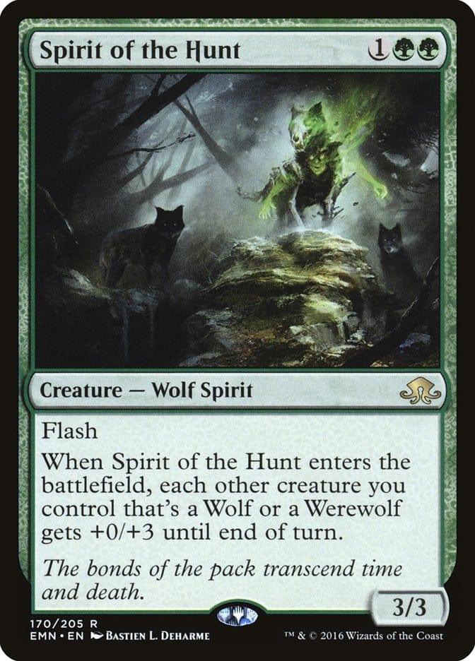 Magic: The Gathering MTG Single Spirit of the Hunt [Eldritch Moon]