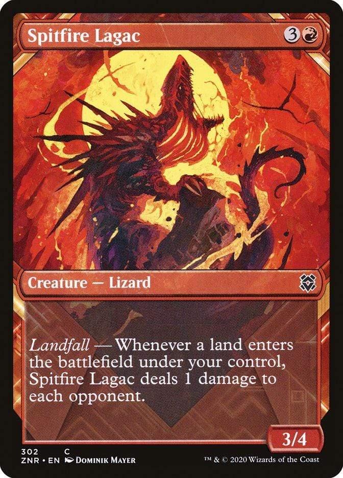 Magic: The Gathering MTG Single Spitfire Lagac (Showcase) [Zendikar Rising Extended Art]