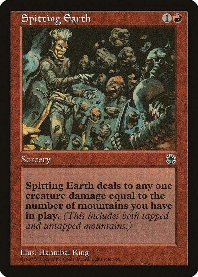 Magic: The Gathering MTG Single Spitting Earth [Portal]