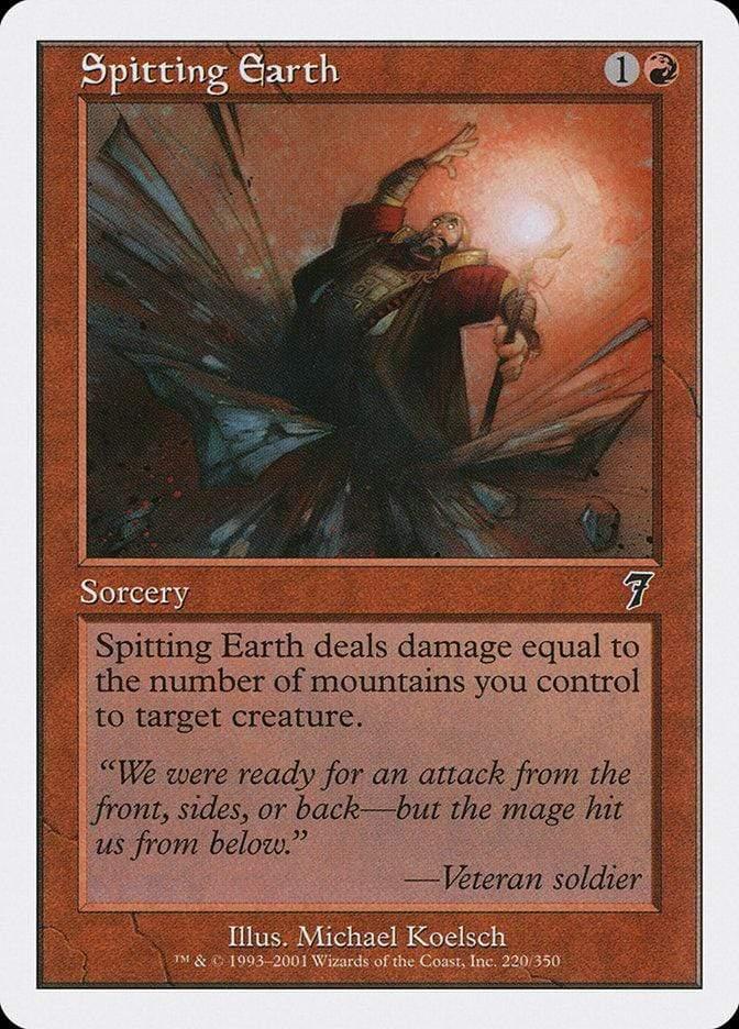 Magic: The Gathering MTG Single Spitting Earth [Seventh Edition]