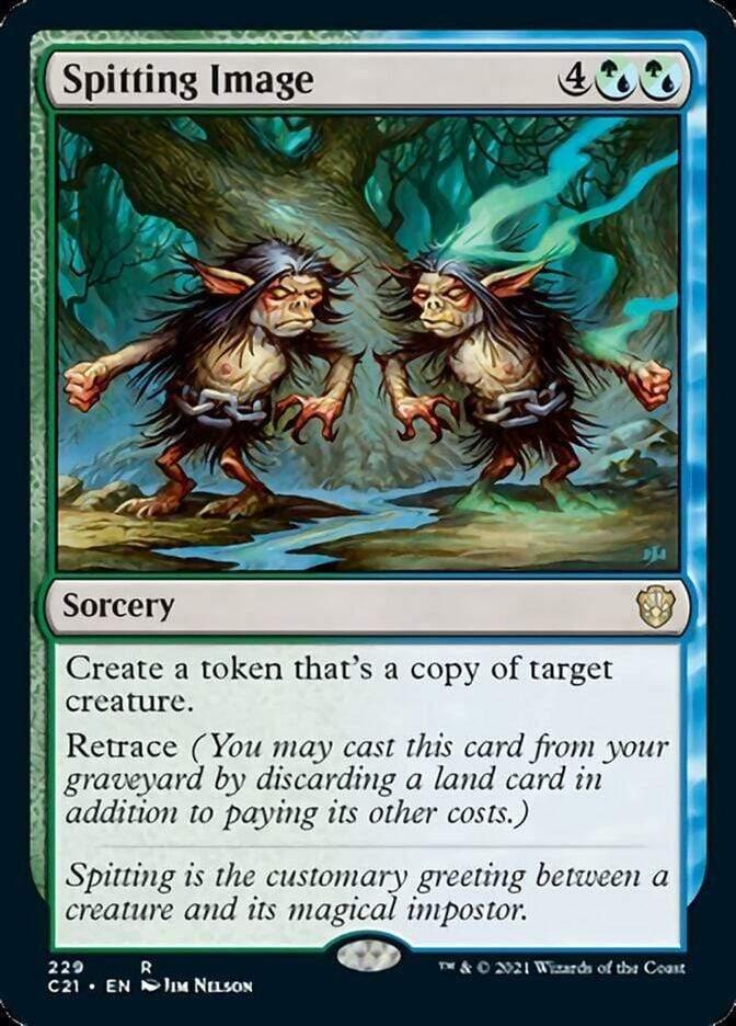 Magic: The Gathering MTG Single Spitting Image [Commander 2021]