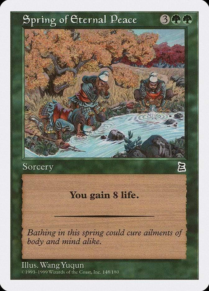 Magic: The Gathering MTG Single Spring of Eternal Peace [Portal Three Kingdoms]