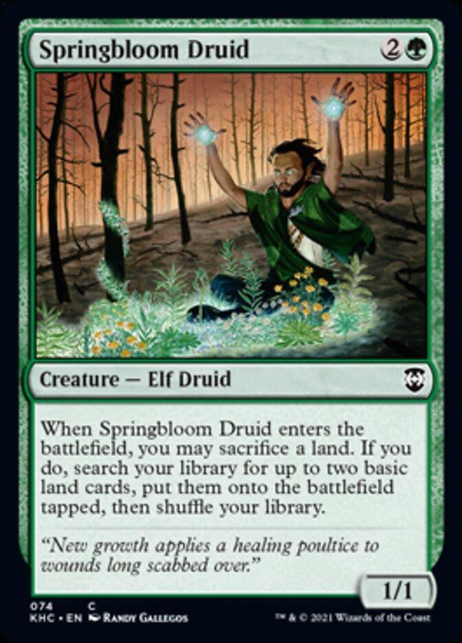Magic: The Gathering MTG Single Springbloom Druid [Kaldheim Commander]