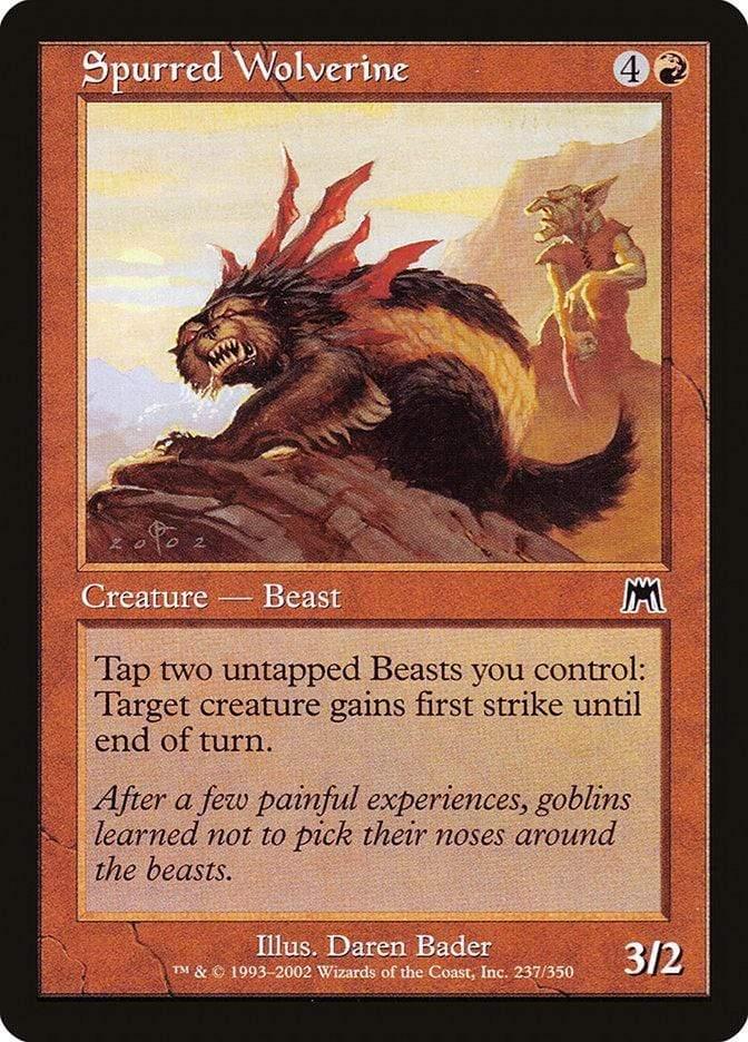 Magic: The Gathering MTG Single Spurred Wolverine [Onslaught]