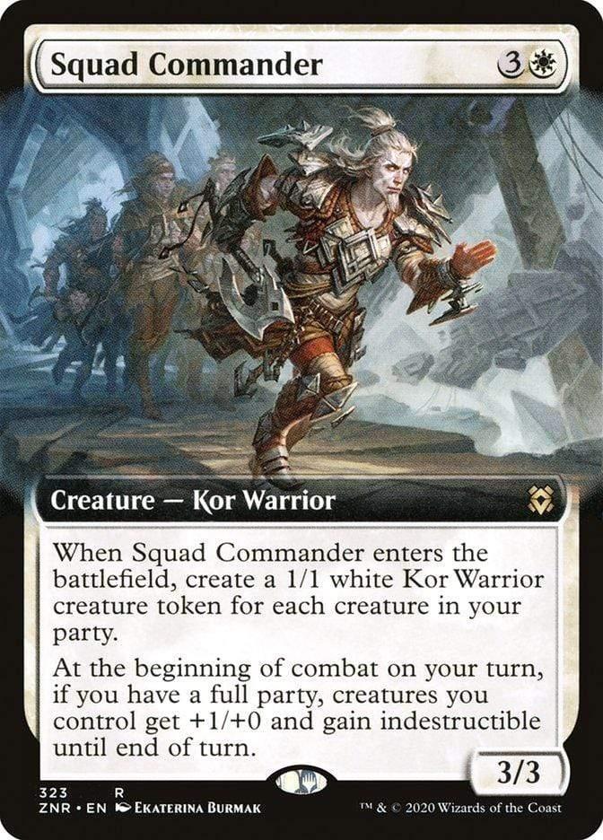 Magic: The Gathering MTG Single Squad Commander (Extended) [Zendikar Rising Extended Art]