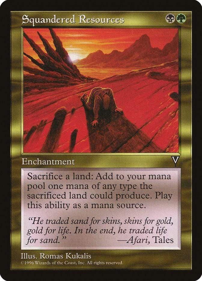 Magic: The Gathering MTG Single Squandered Resources [Visions]