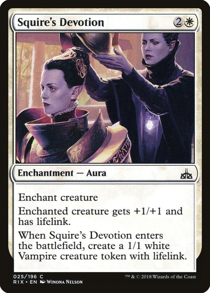 Magic: The Gathering MTG Single Squire's Devotion [Rivals of Ixalan]