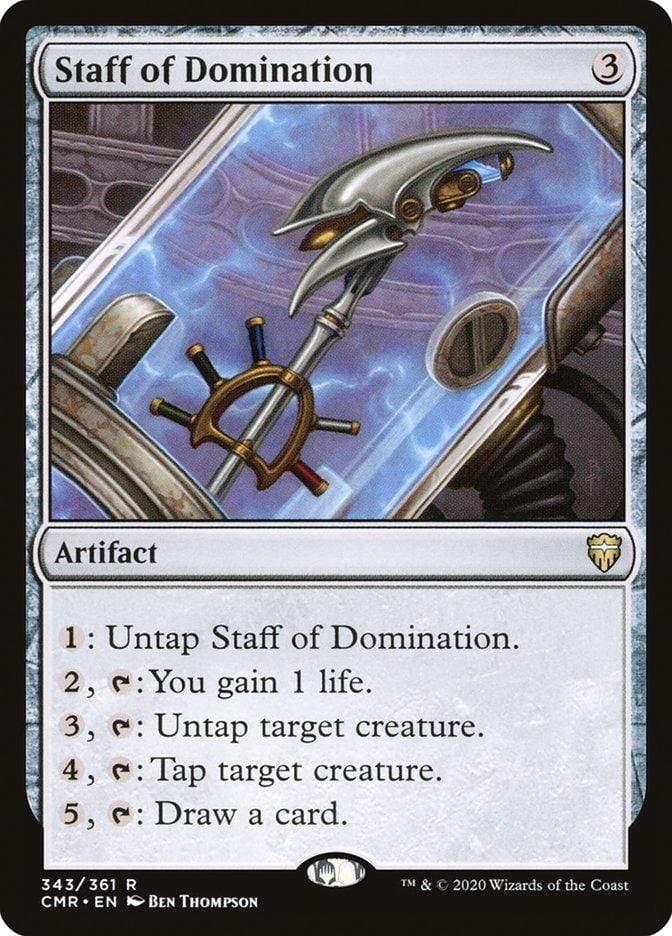 Magic: The Gathering MTG Single Staff of Domination [Commander Legends]