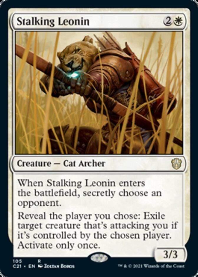 Magic: The Gathering MTG Single Stalking Leonin [Commander 2021]