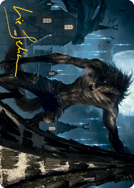Magic: The Gathering MTG Single Stalking Predator Art Card (Gold-Stamped Signature) [Innistrad: Midnight Hunt Art Series]