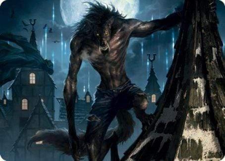 Magic: The Gathering MTG Single Stalking Predator Art Card [Innistrad: Midnight Hunt Art Series]