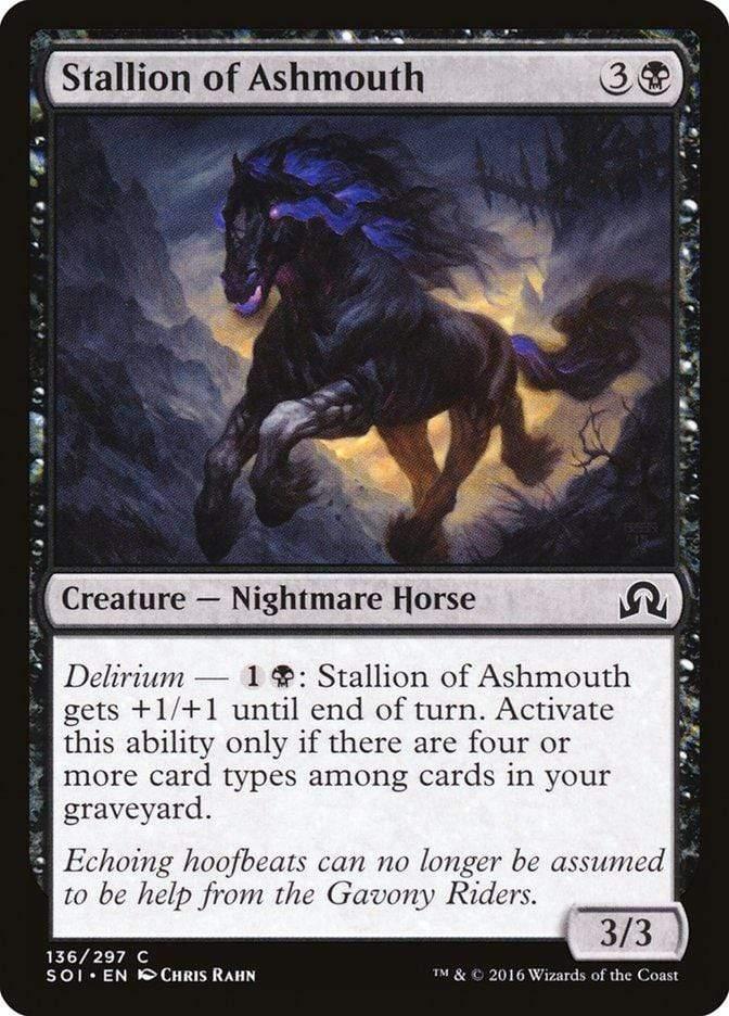Magic: The Gathering MTG Single Stallion of Ashmouth [Shadows over Innistrad]