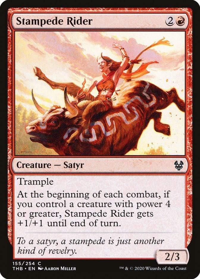 Magic: The Gathering MTG Single Stampede Rider [Theros Beyond Death]
