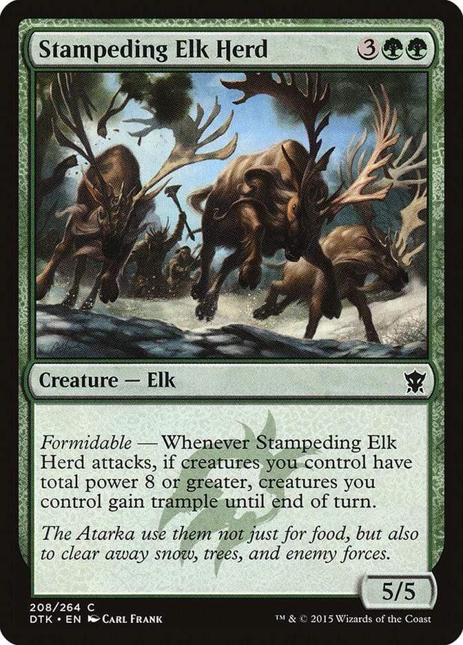 Magic: The Gathering MTG Single Stampeding Elk Herd [Dragons of Tarkir]