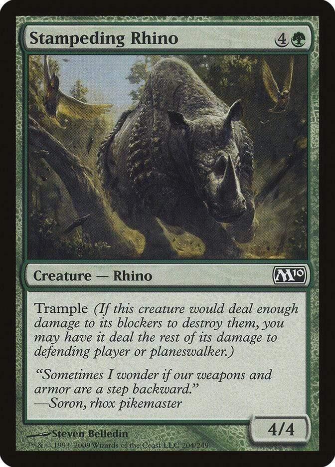 Magic: The Gathering MTG Single Stampeding Rhino [Magic 2010]