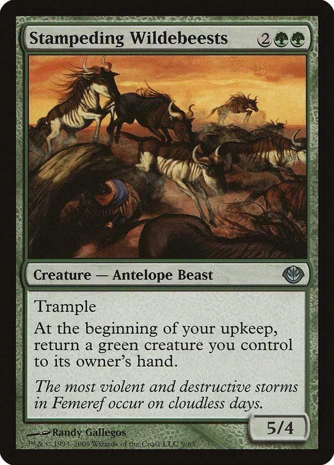 Magic: The Gathering MTG Single Stampeding Wildebeests [Duel Decks: Garruk vs. Liliana]