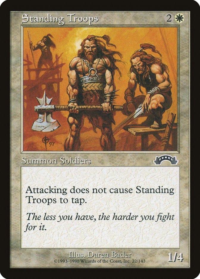 Magic: The Gathering MTG Single Standing Troops [Exodus]