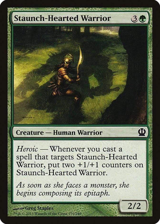 Magic: The Gathering MTG Single Staunch-Hearted Warrior [Theros]