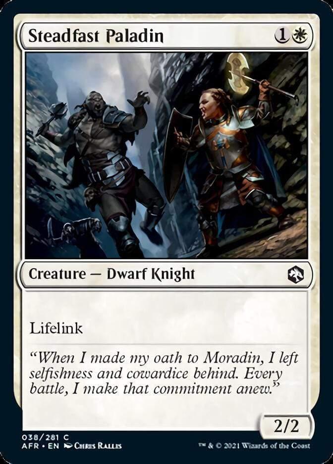 Magic: The Gathering MTG Single Steadfast Paladin [Dungeons & Dragons: Adventures in the Forgotten Realms]