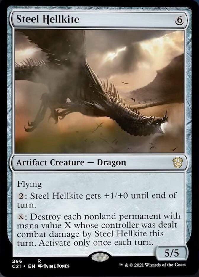 Magic: The Gathering MTG Single Steel Hellkite [Commander 2021]