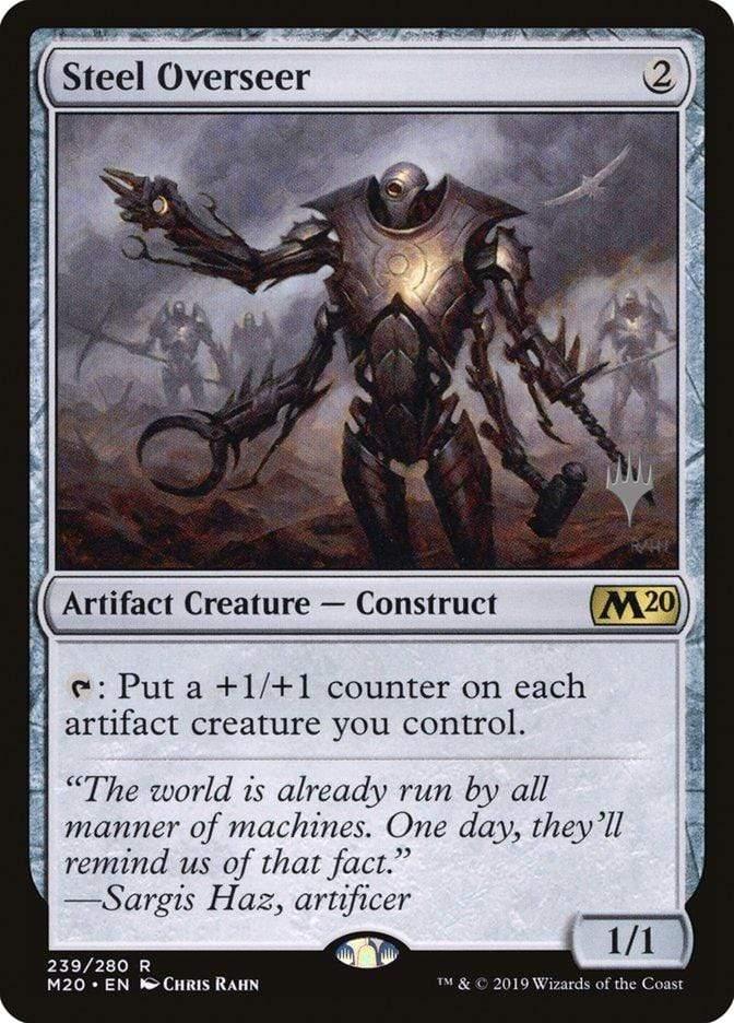 Magic: The Gathering MTG Single Steel Overseer (Promo Pack) [Core Set 2020 Promos]