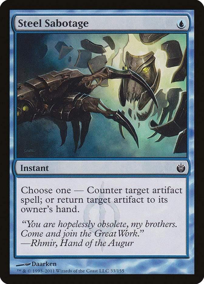 Magic: The Gathering MTG Single Steel Sabotage [Mirrodin Besieged]