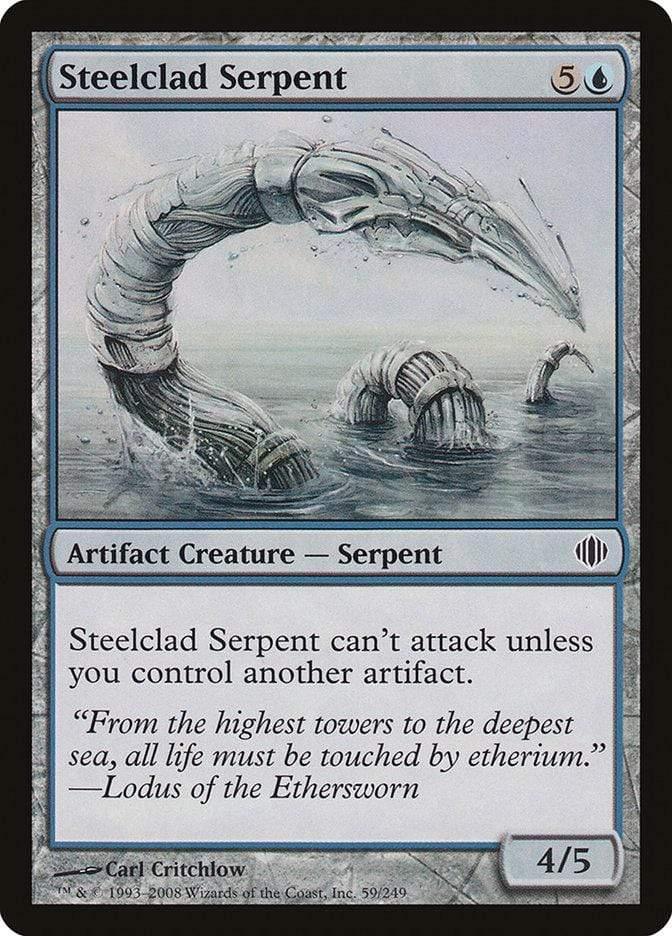 Magic: The Gathering MTG Single Steelclad Serpent [Shards of Alara]