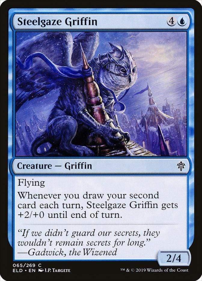 Magic: The Gathering MTG Single Steelgaze Griffin [Throne of Eldraine]