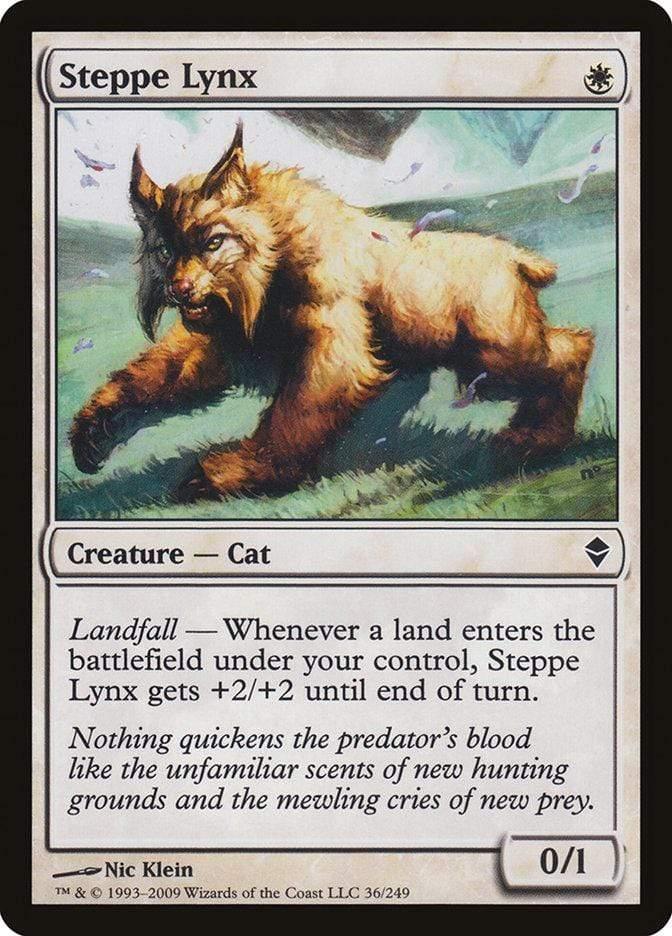 Magic: The Gathering MTG Single Steppe Lynx [Zendikar]