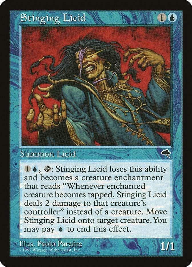 Magic: The Gathering MTG Single Stinging Licid [Tempest]