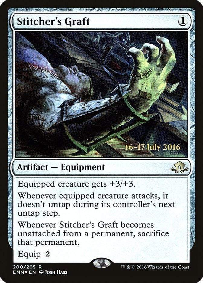 Magic: The Gathering MTG Single Stitcher's Graft  [Eldritch Moon Prerelease Promos]