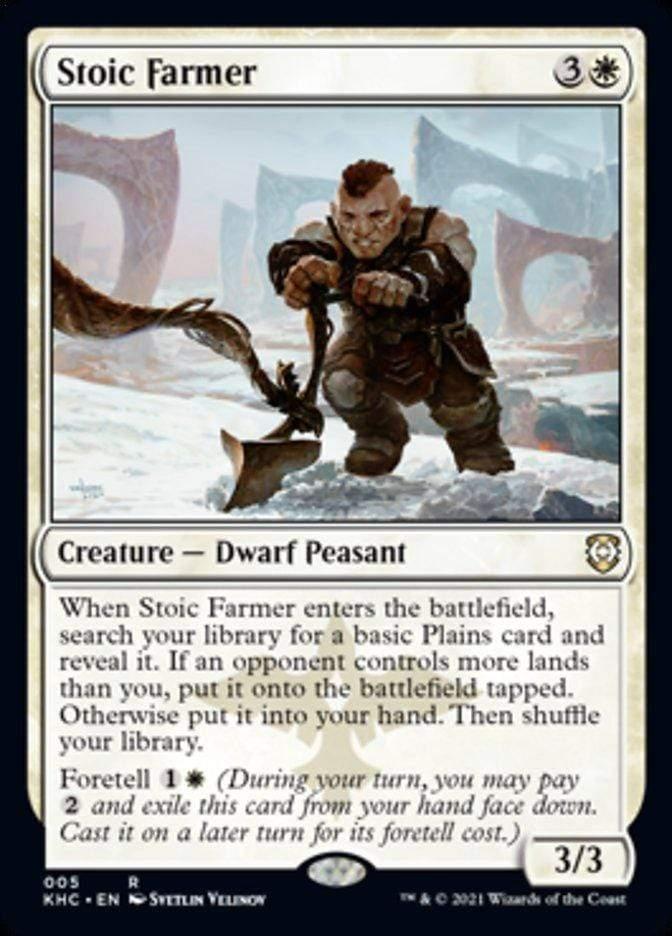 Magic: The Gathering MTG Single Stoic Farmer [Kaldheim Commander]