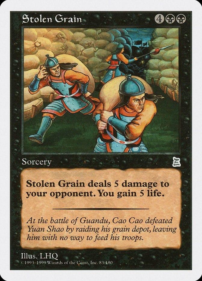 Magic: The Gathering MTG Single Stolen Grain [Portal Three Kingdoms]