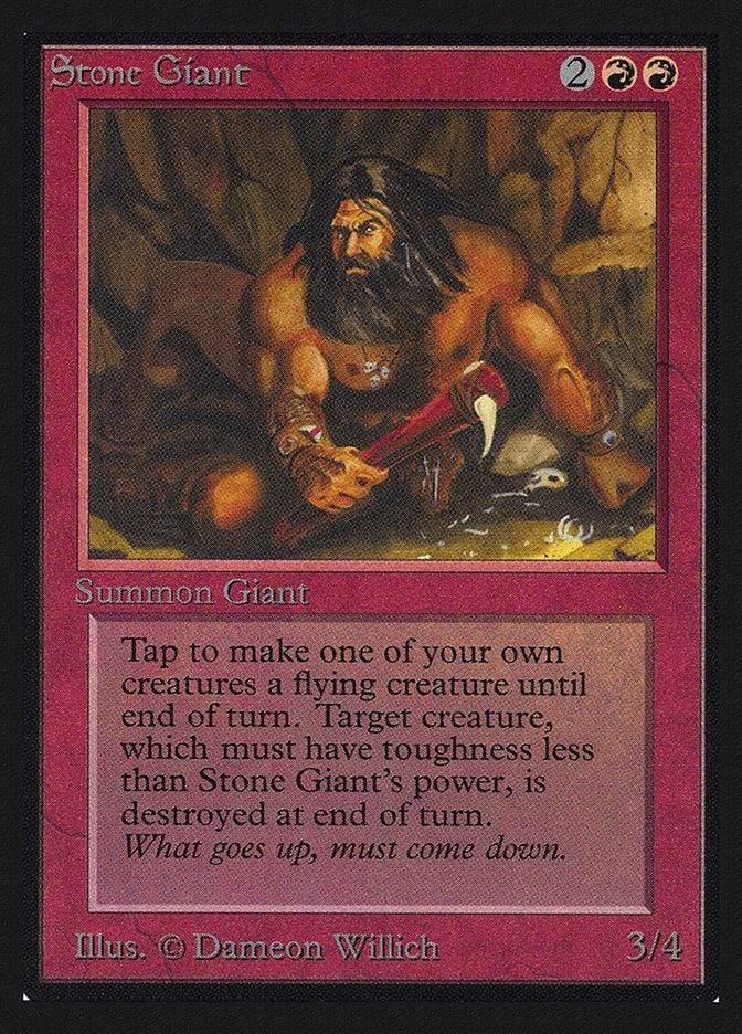 Magic: The Gathering MTG Single Stone Giant [International Collectors’ Edition]