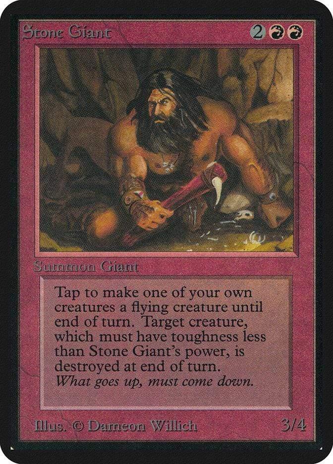 Magic: The Gathering MTG Single Stone Giant [Limited Edition Alpha]