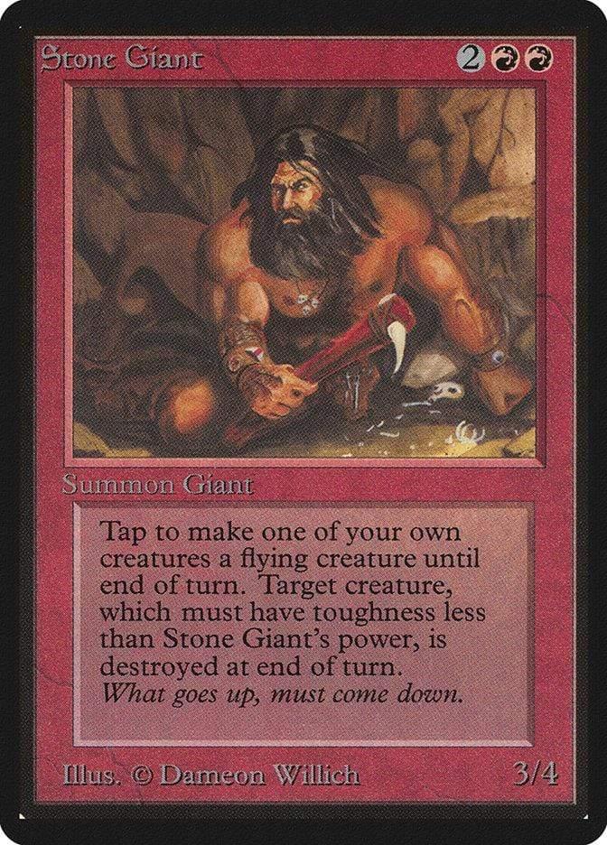 Magic: The Gathering MTG Single Stone Giant [Limited Edition Beta]