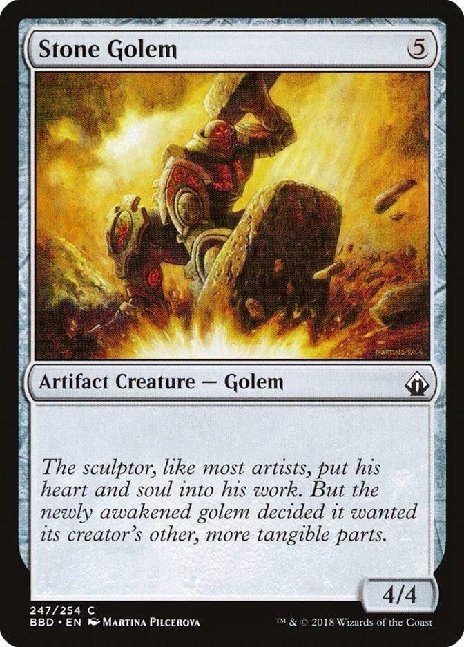 Magic: The Gathering MTG Single Stone Golem [Battlebond]